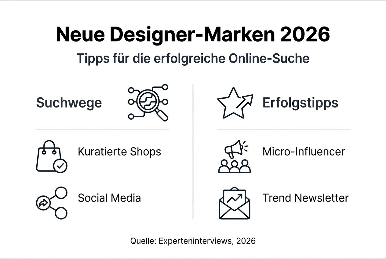 Infografik: So entdeckst du angesagte Designerlabels im Netz