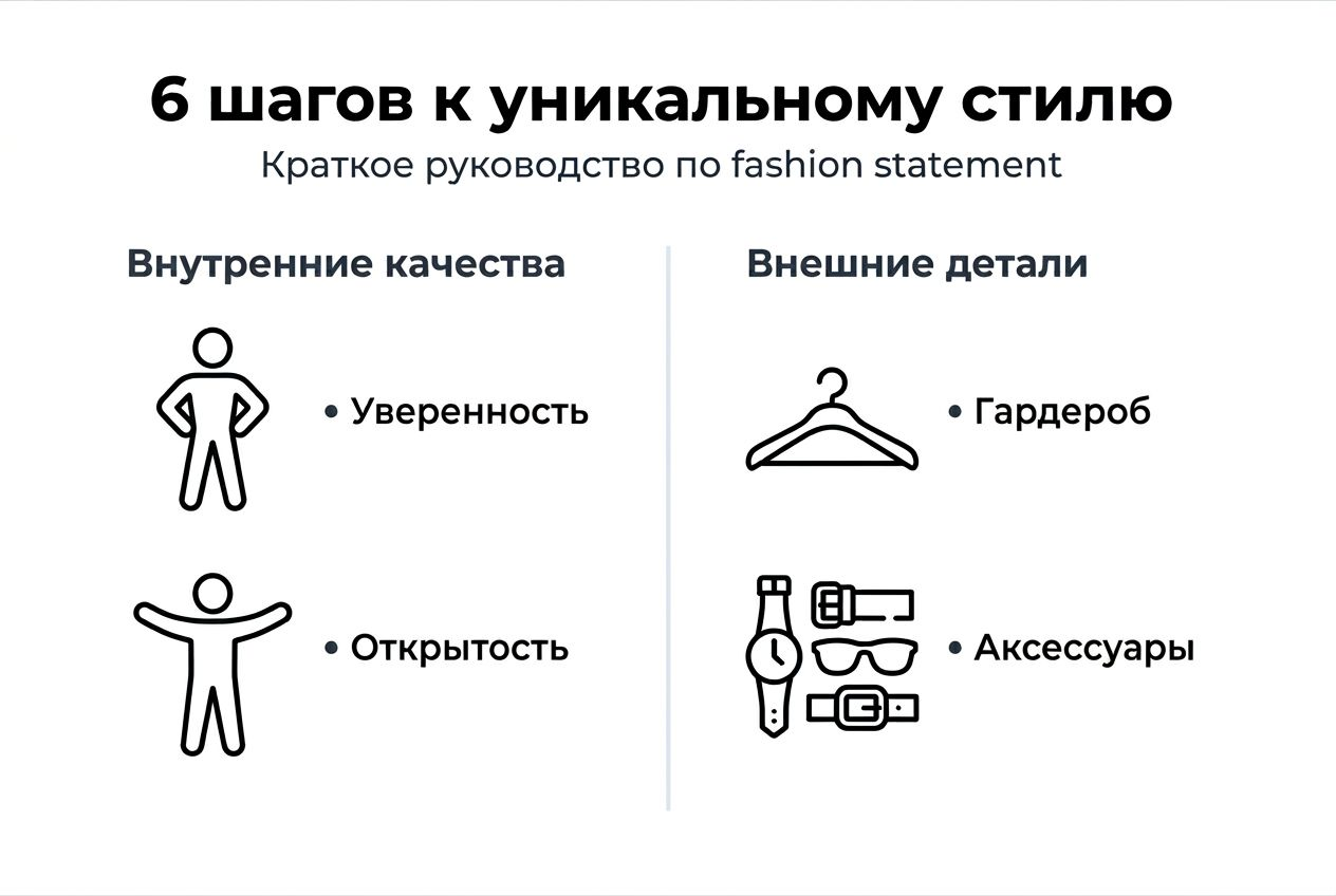 Инфографика: 6 простых шагов к созданию собственного неповторимого стиля