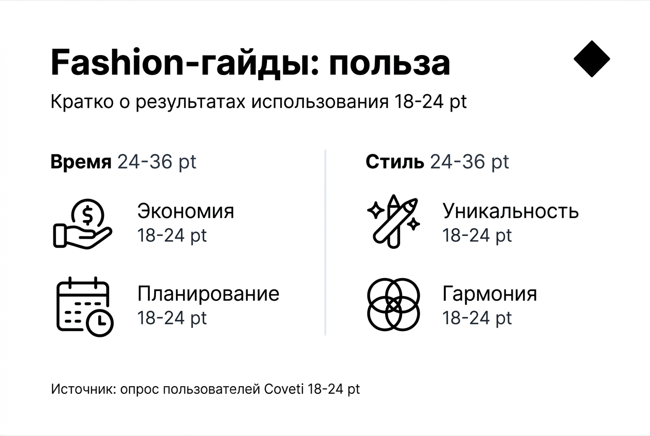 Инфографика: основные преимущества использования гидов по моде