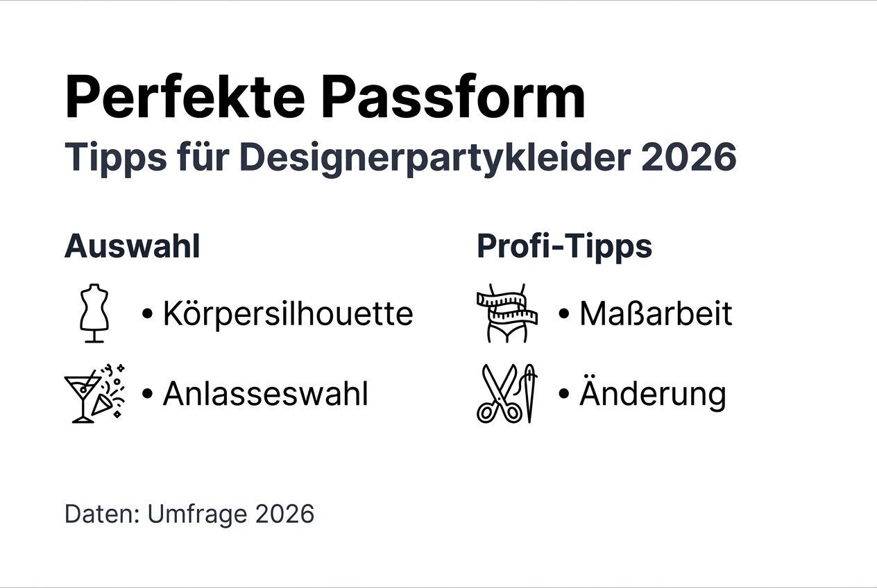 Diese Infografik verrät, worauf Sie bei der Passform von Partykleidern achten sollten.