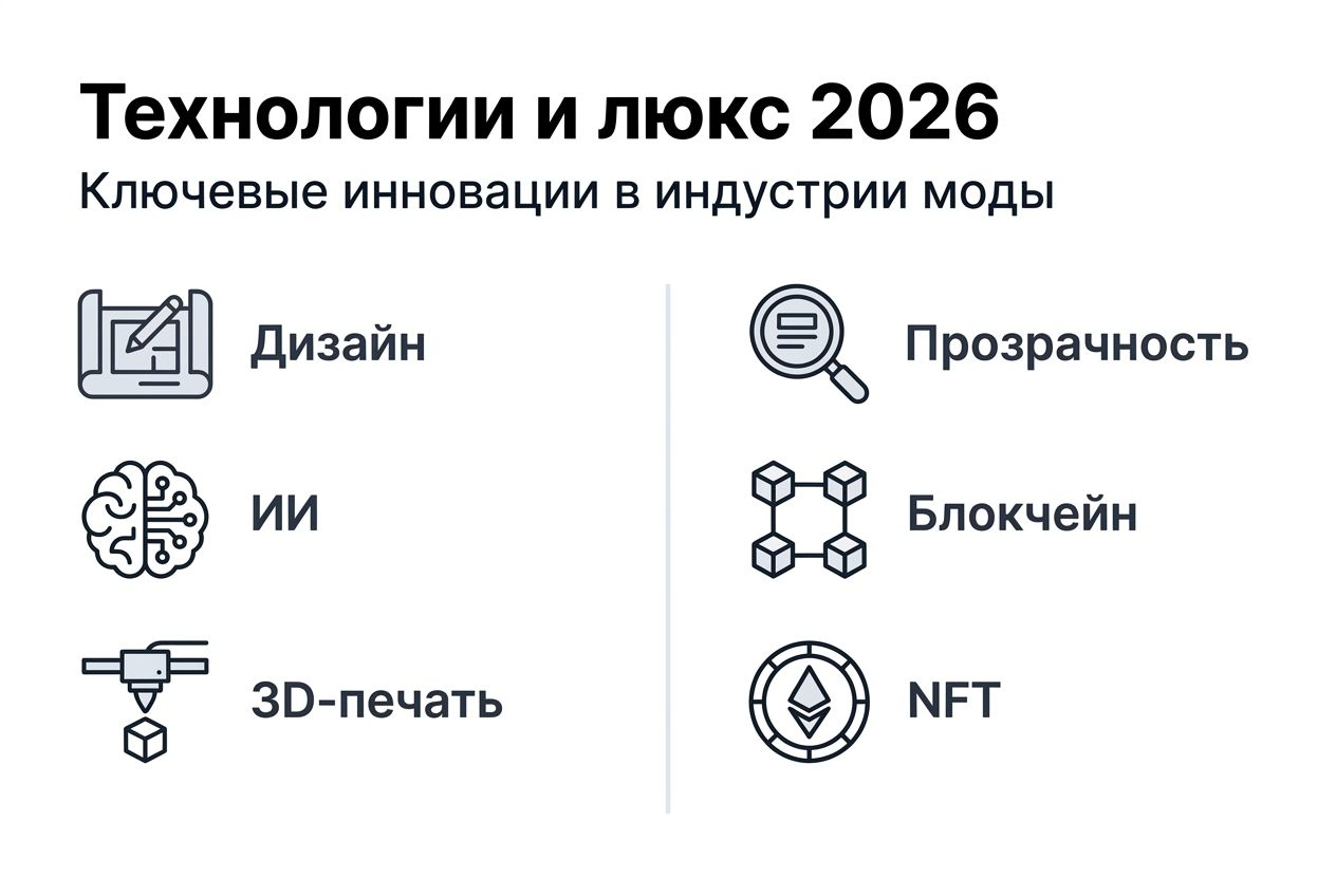 Визуальный обзор главных технологических трендов в моде-2026