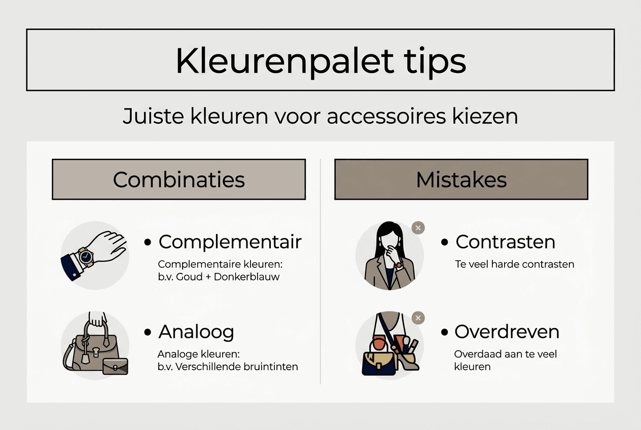 Infographic: zo combineer je accessoires met verschillende kleurenpaletten