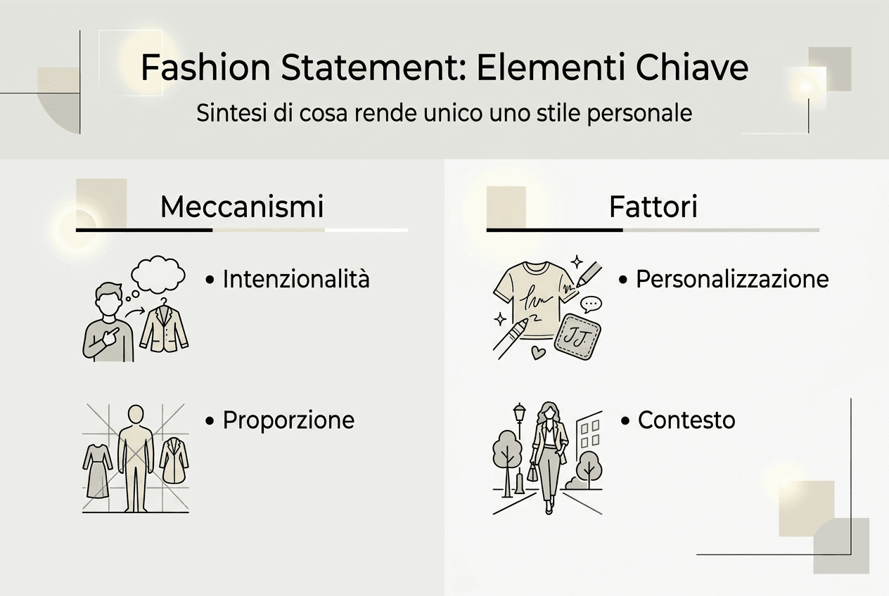 Infografica: gli elementi fondamentali per creare un vero fashion statement