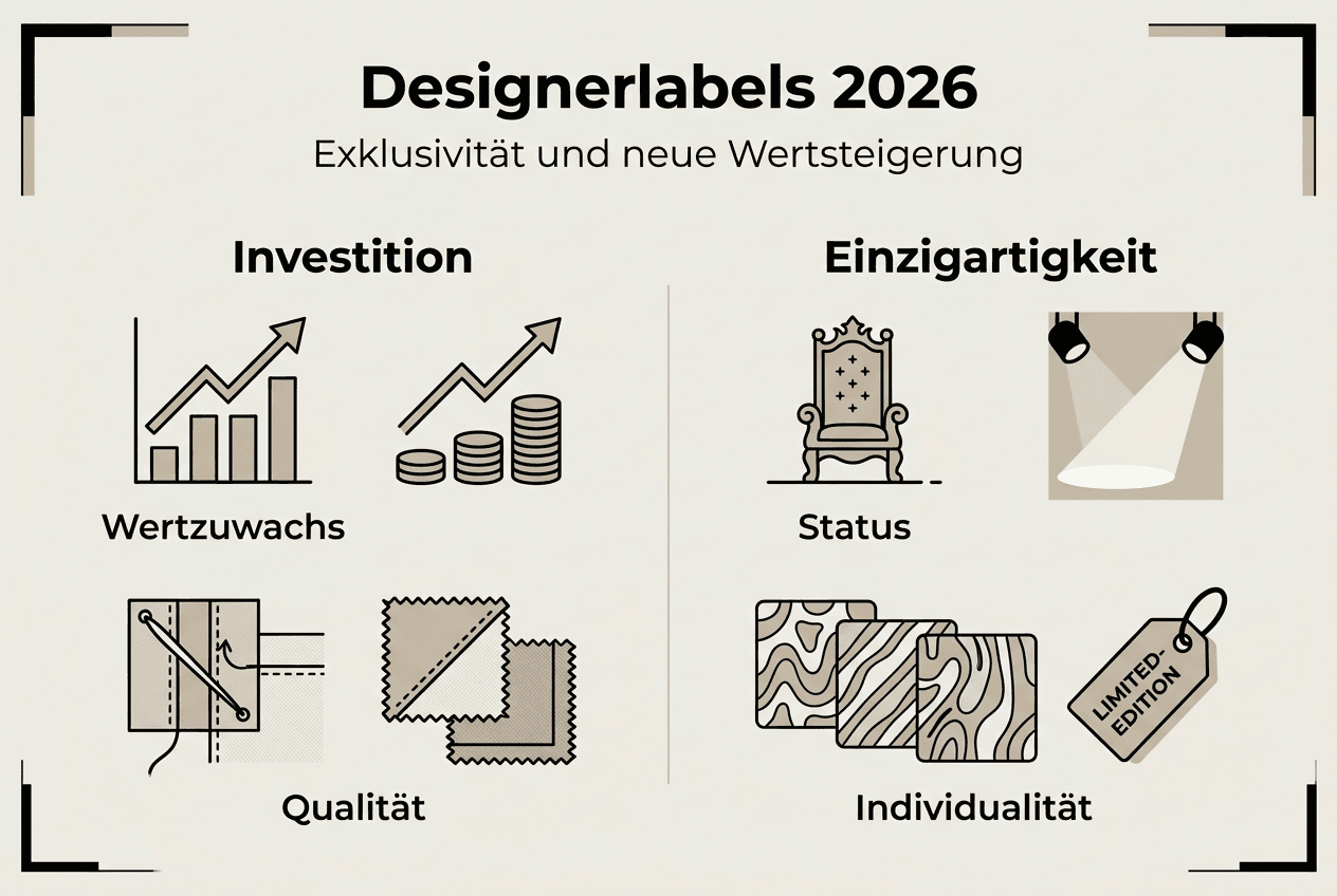 Designerlabels 2026 – Übersicht der Schwerpunktthemen als Infografik