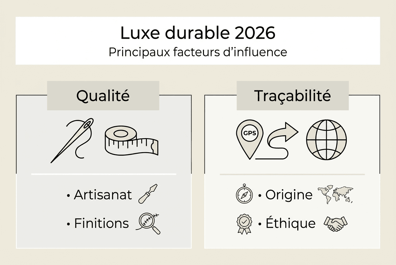 Infographie : comment la mode durable influence le secteur du luxe