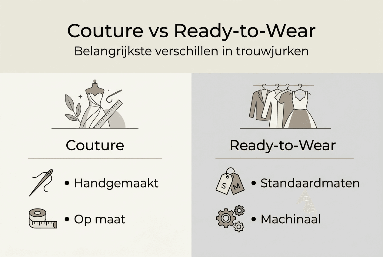 Infographic: haute couture versus confectiejurken