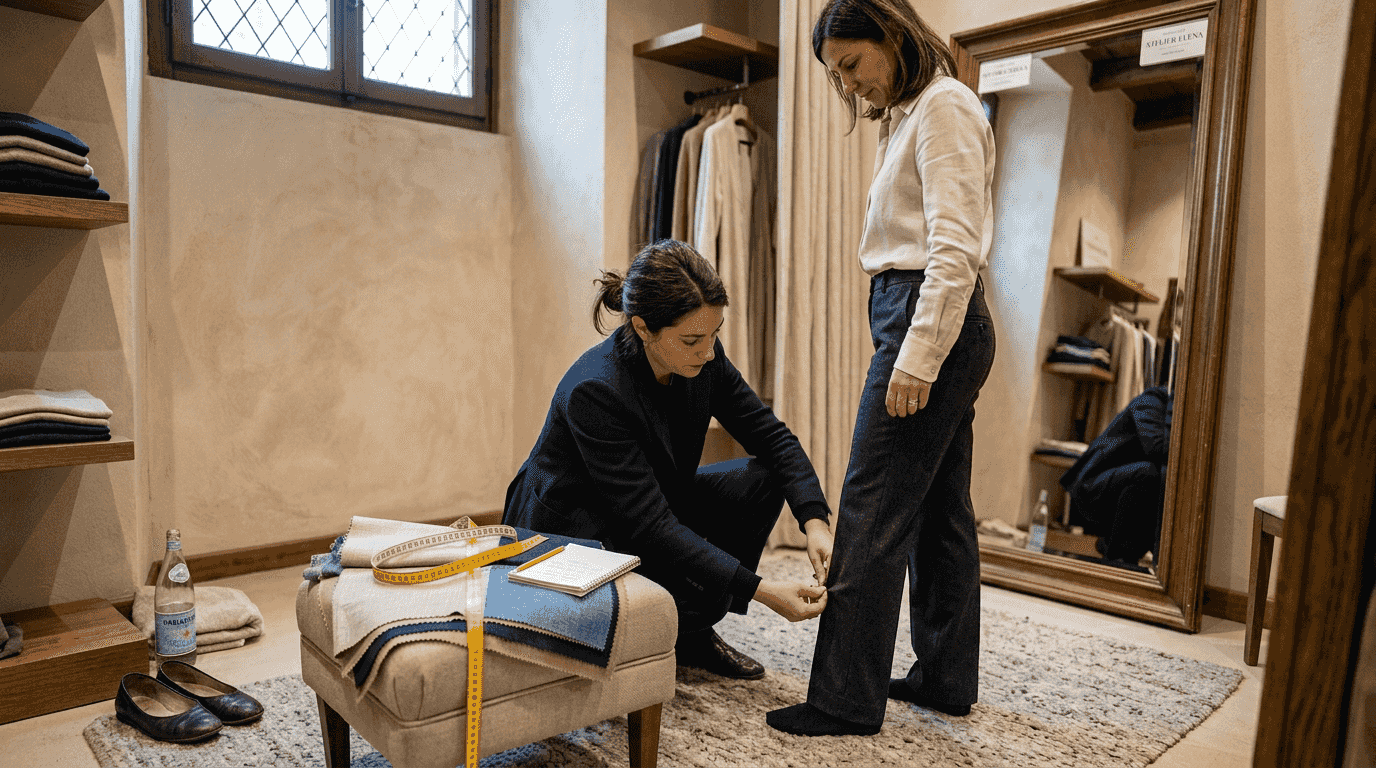 Come scegliere e adattare un tailleur su misura per un look elegante da cerimonia