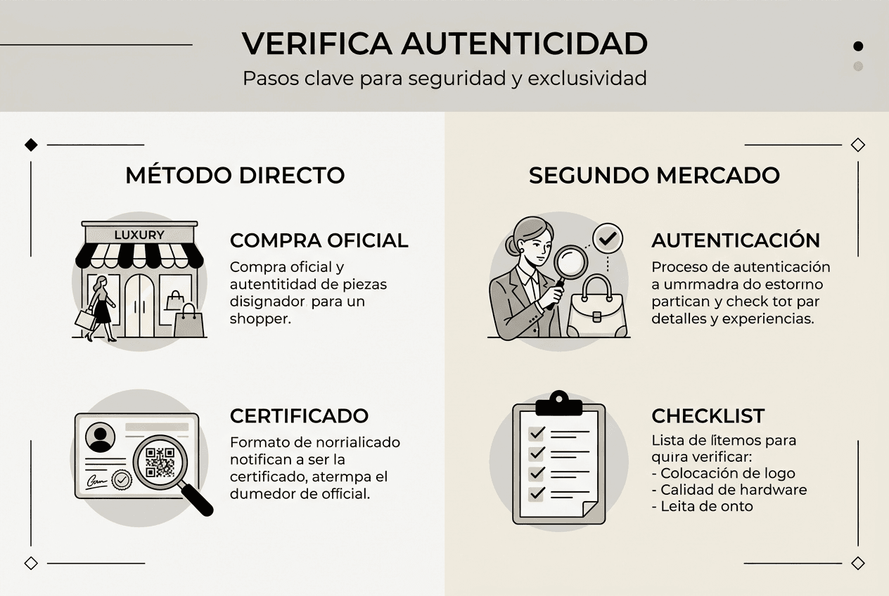 Guía visual para reconocer la autenticidad de artículos de diseñador