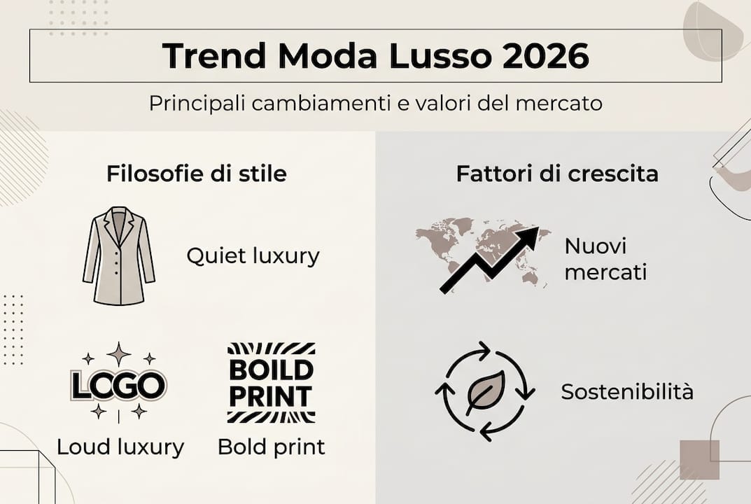 Panoramica visiva sulle nuove tendenze e sull’evoluzione del settore moda di lusso
