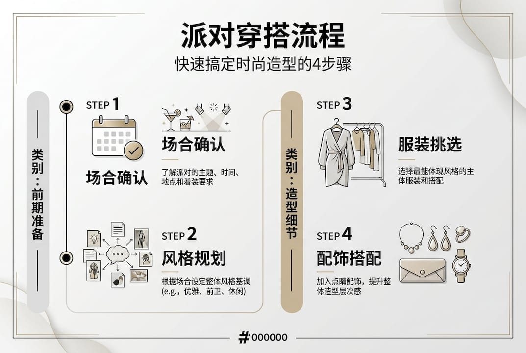 时尚派对造型全攻略流程图