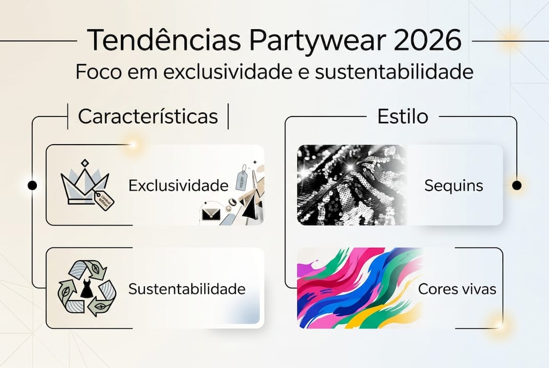 Infografia: as grandes tendências exclusivas de partywear para 2026