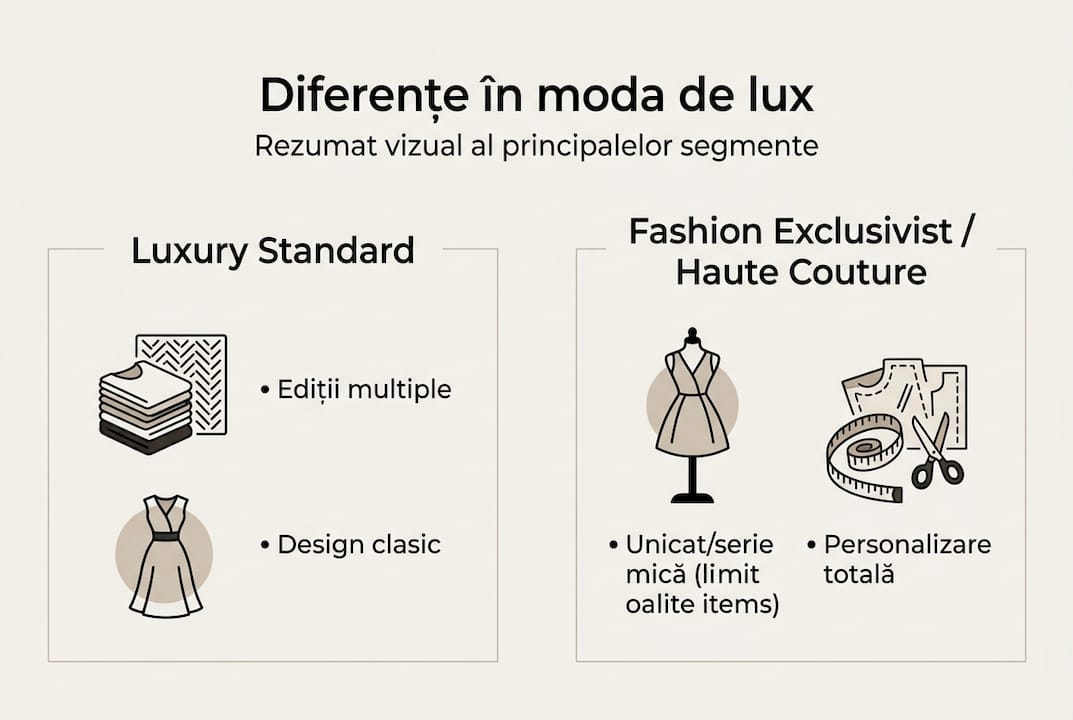 Infografic: care sunt diferențele dintre moda exclusivistă, luxury și haute couture