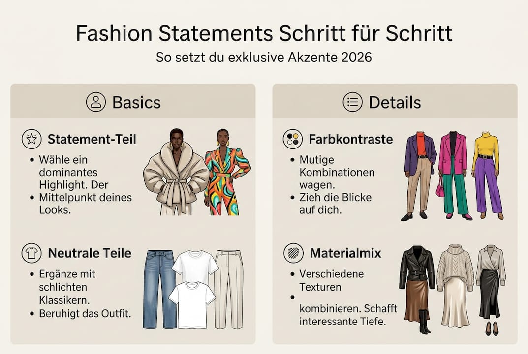 Infografik: So kreierst du einen selbstbewussten Fashion-Style – Schritt für Schritt