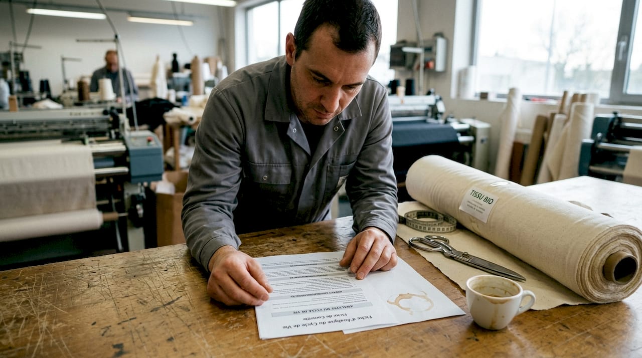 Étude du cycle de vie des textiles en atelier : comprendre chaque étape, de la conception à la fabrication, pour mieux maîtriser l’impact environnemental et optimiser les procédés.