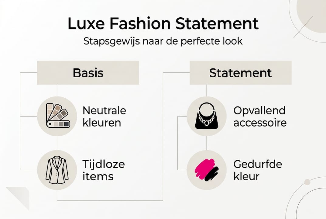 Infographic: in vijf stappen naar jouw ultieme luxe fashion statement