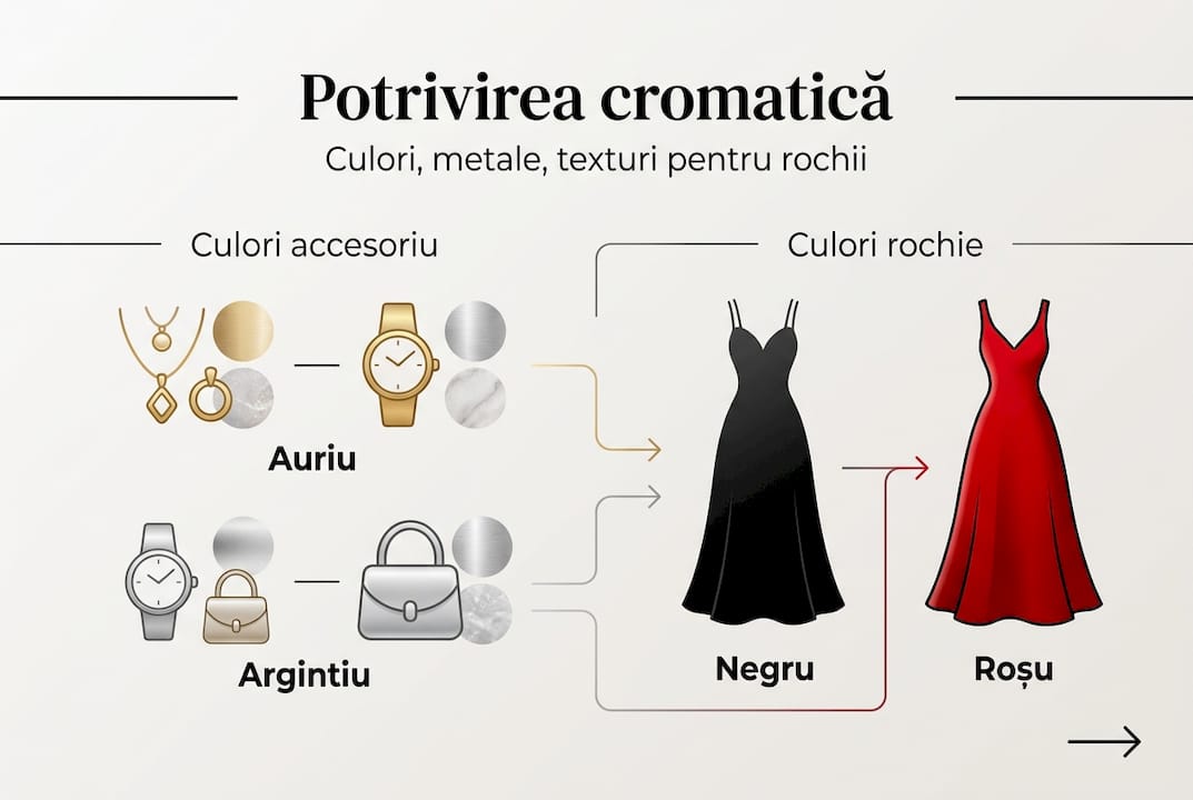 Ghid vizual pentru asortarea accesoriilor cu rochiile