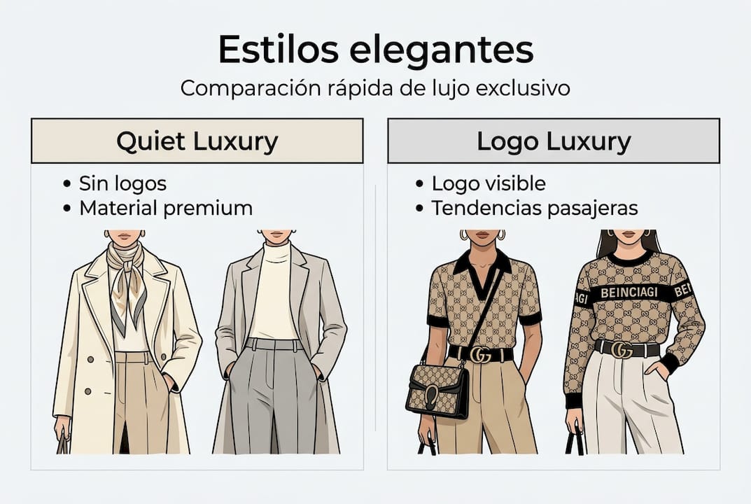 Infografía: estilos elegantes a simple vista