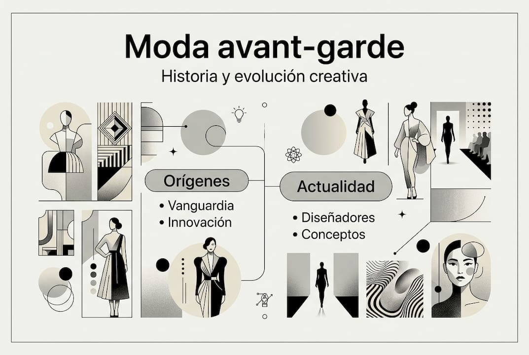 Resumen visual sobre la evolución del movimiento vanguardista