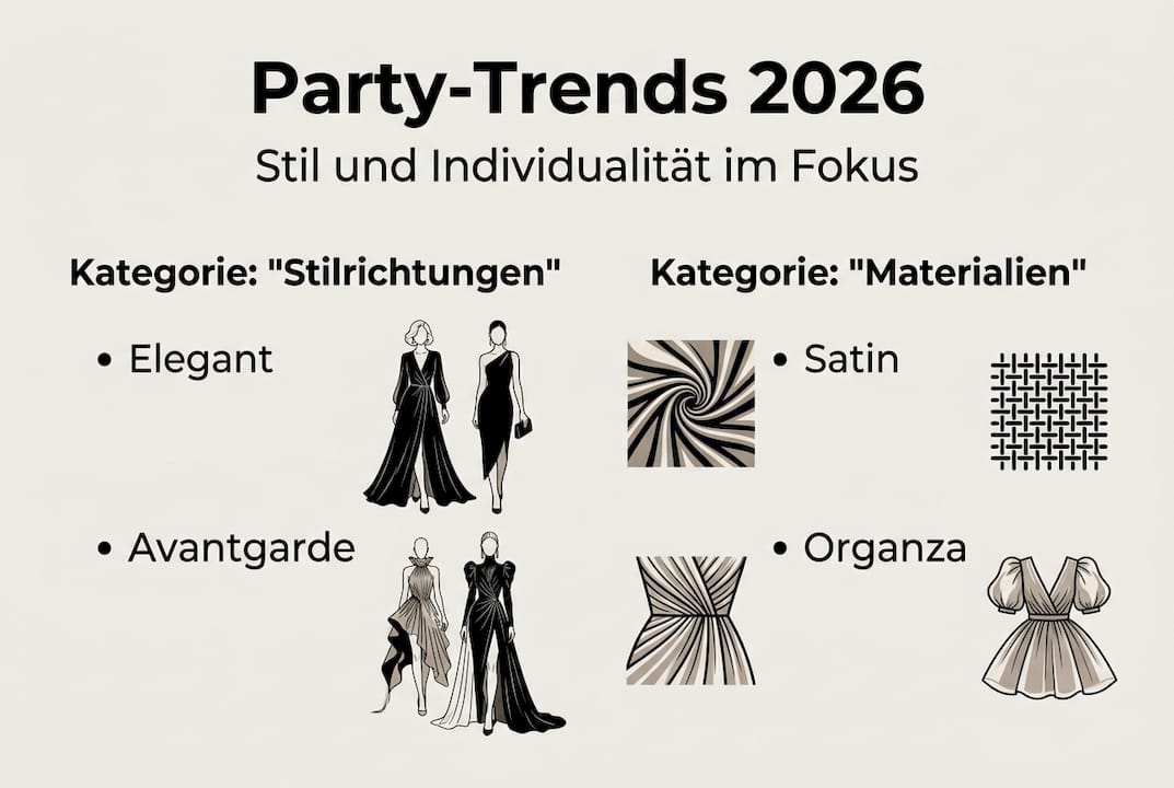 Infografik: Die angesagtesten Partytrends – Styles und Materialien im Überblick