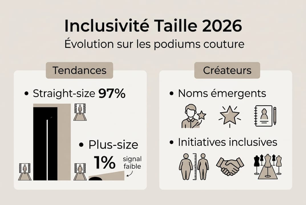 L’inclusivité dans la haute couture : les chiffres à retenir en infographie