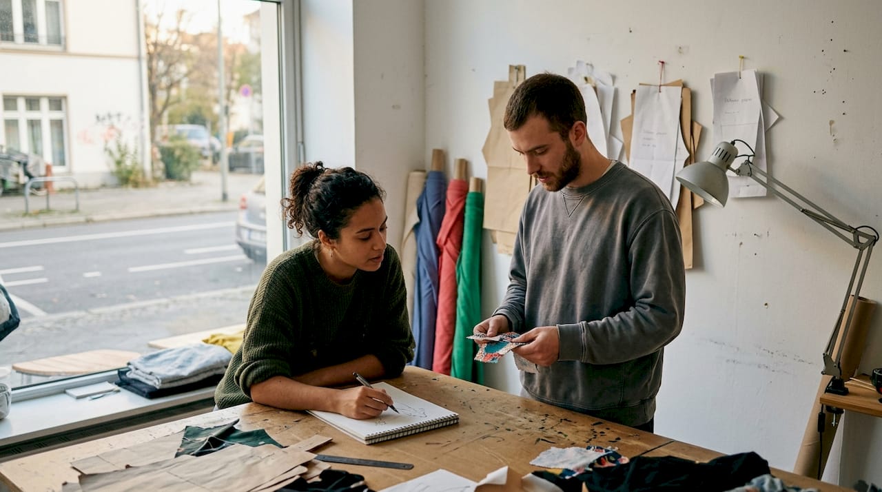 Dans leur atelier, de jeunes créateurs échangent sur les moyens de rendre leur travail plus inclusif.