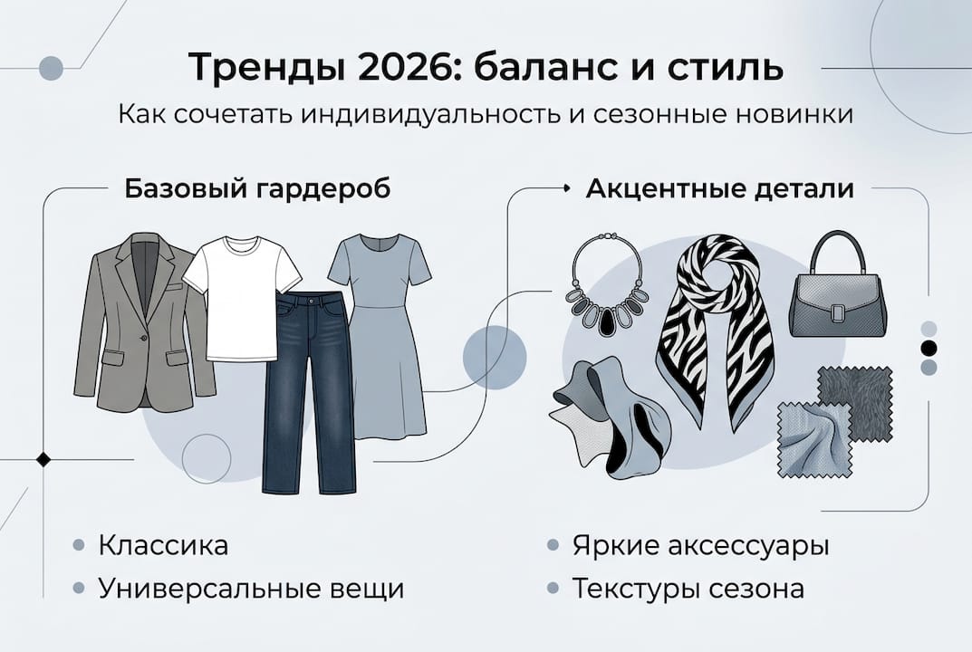 Инфографика: как сочетать модные веяния с классикой