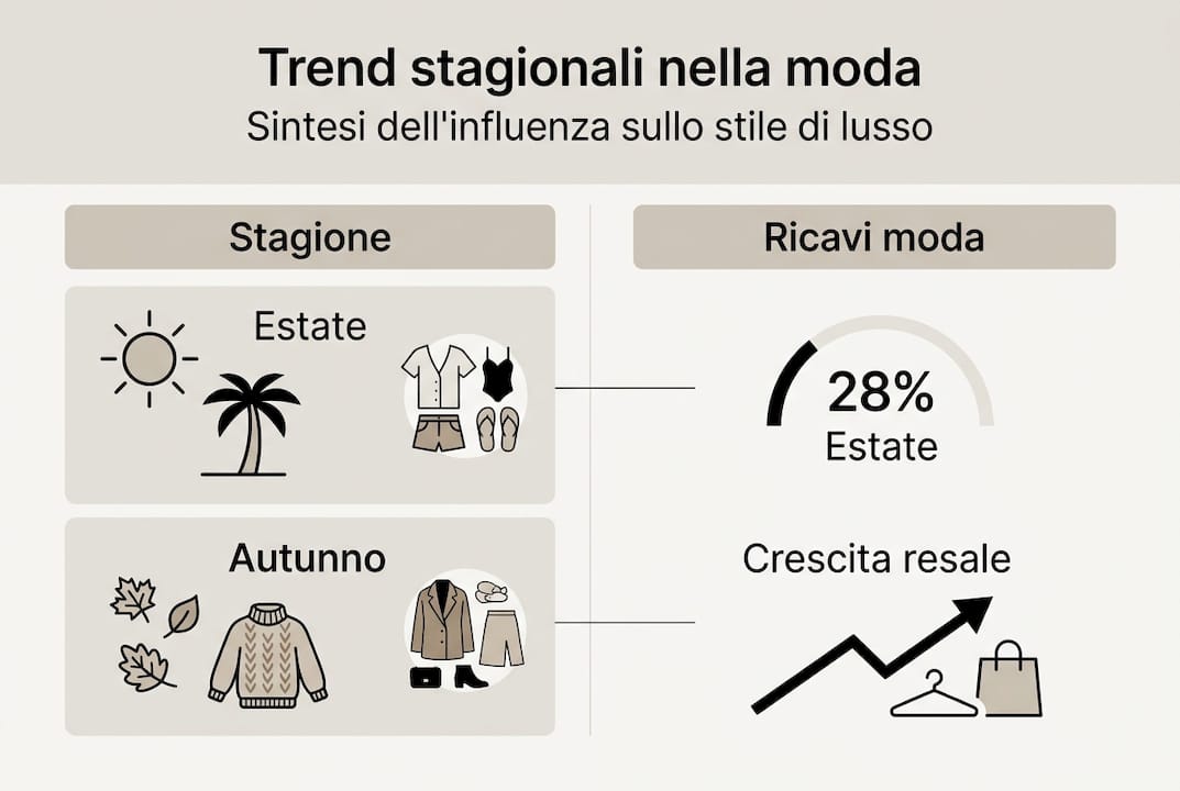 Focus sui trend di stagione e sull’andamento dei ricavi nel settore moda: i dati in un’infografica