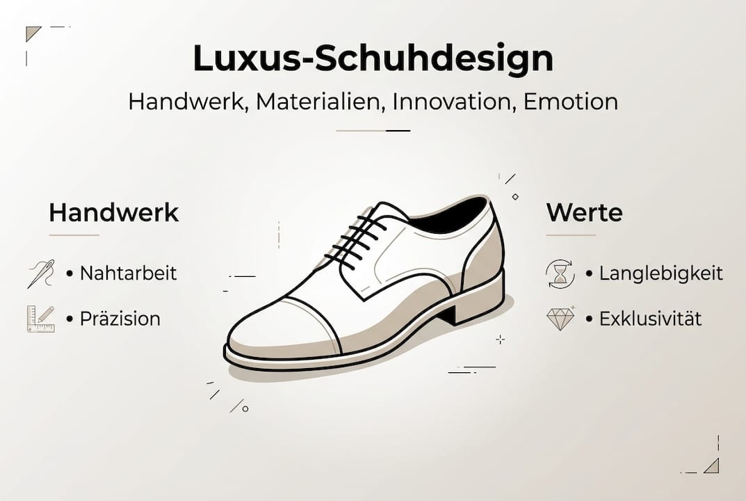 Infografik: Luxus-Schuhe – Handwerkskunst trifft auf Werte