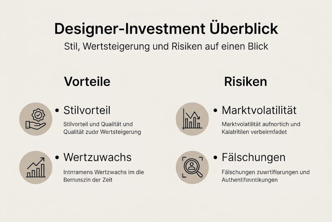 Infografik: Chancen und Risiken von Designer-Investments