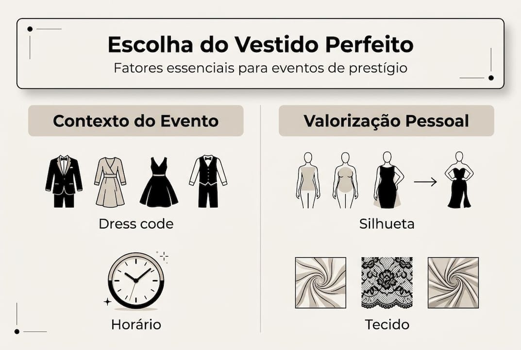 Infográfico: Como escolher o vestido de noite ideal