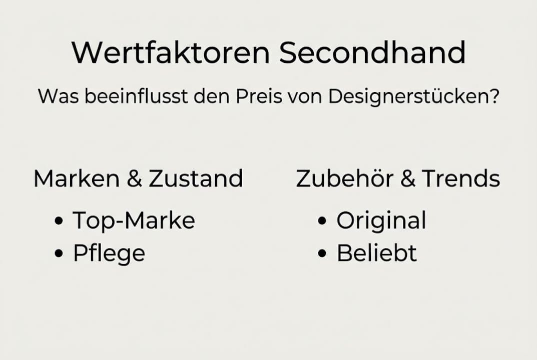 Infografik: Die wichtigsten Faktoren, die den Wert von Luxus-Secondhand-Produkten bestimmen