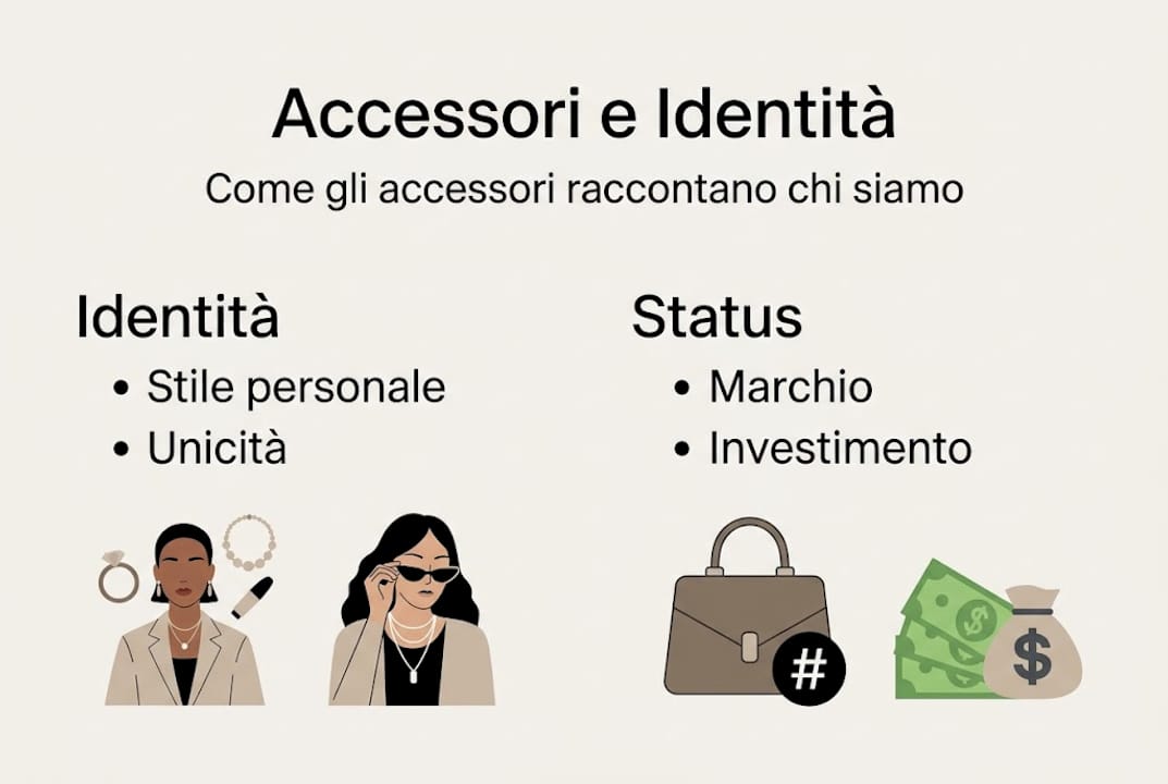 Infografica: accessori di lusso, simboli di identità e status sociale