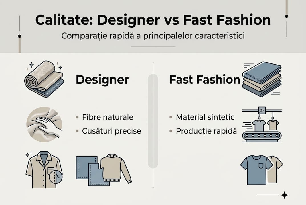 Infografic: Cum recunoști diferențele dintre hainele de designer și cele din fast fashion