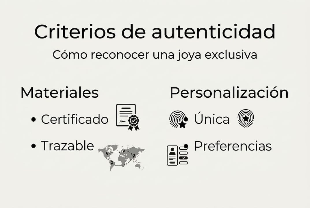 Guía visual para identificar joyas auténticas