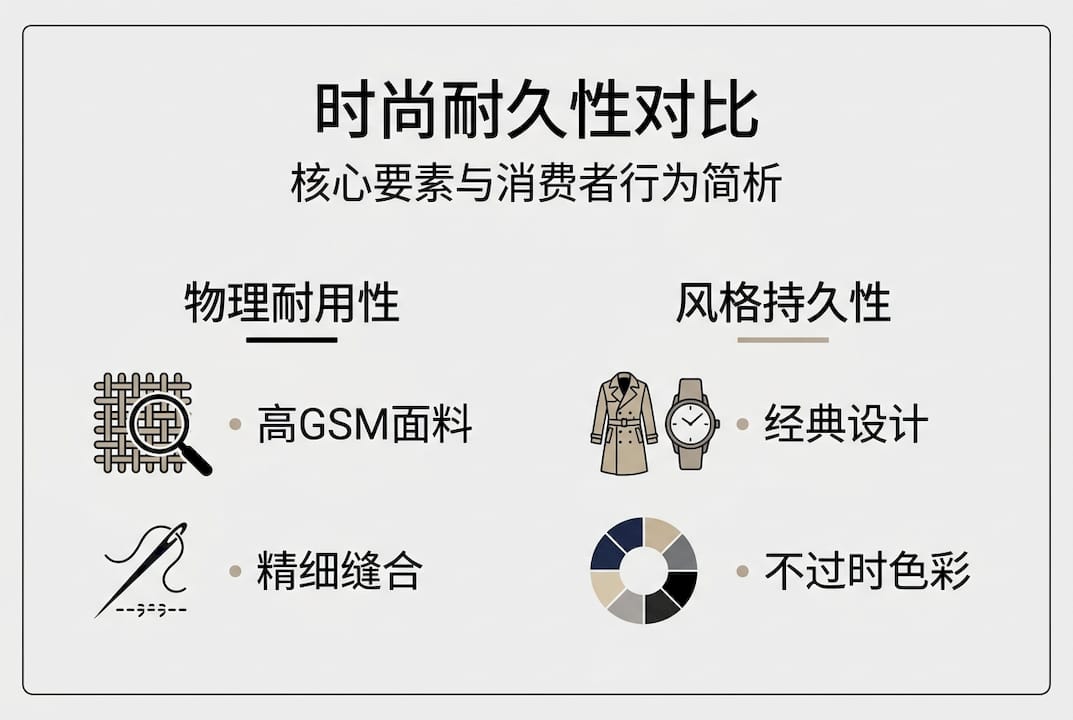 时尚耐用性核心要素对比一览图