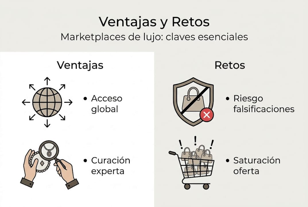 Infografía: oportunidades y desafíos en los marketplaces de lujo