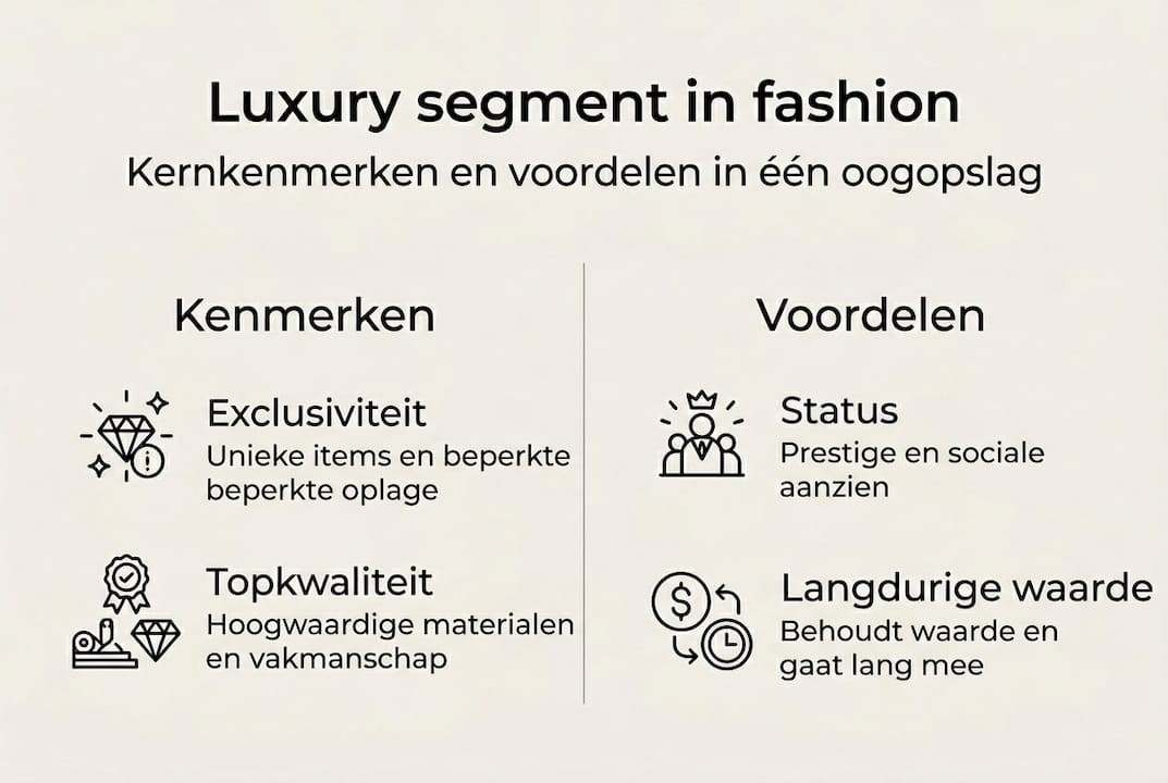 Infographic: overzicht van het luxe segment in de modewereld