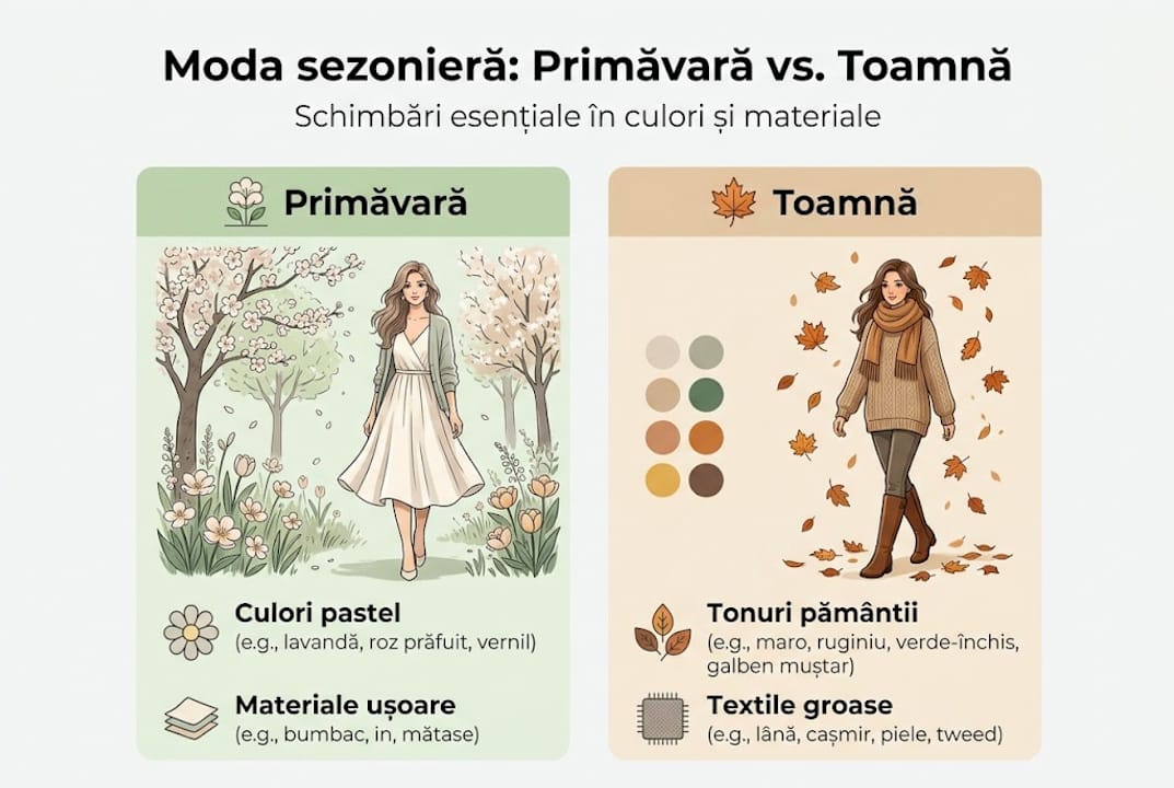 Infografic: Cum se schimbă tendințele în modă de la un sezon la altul