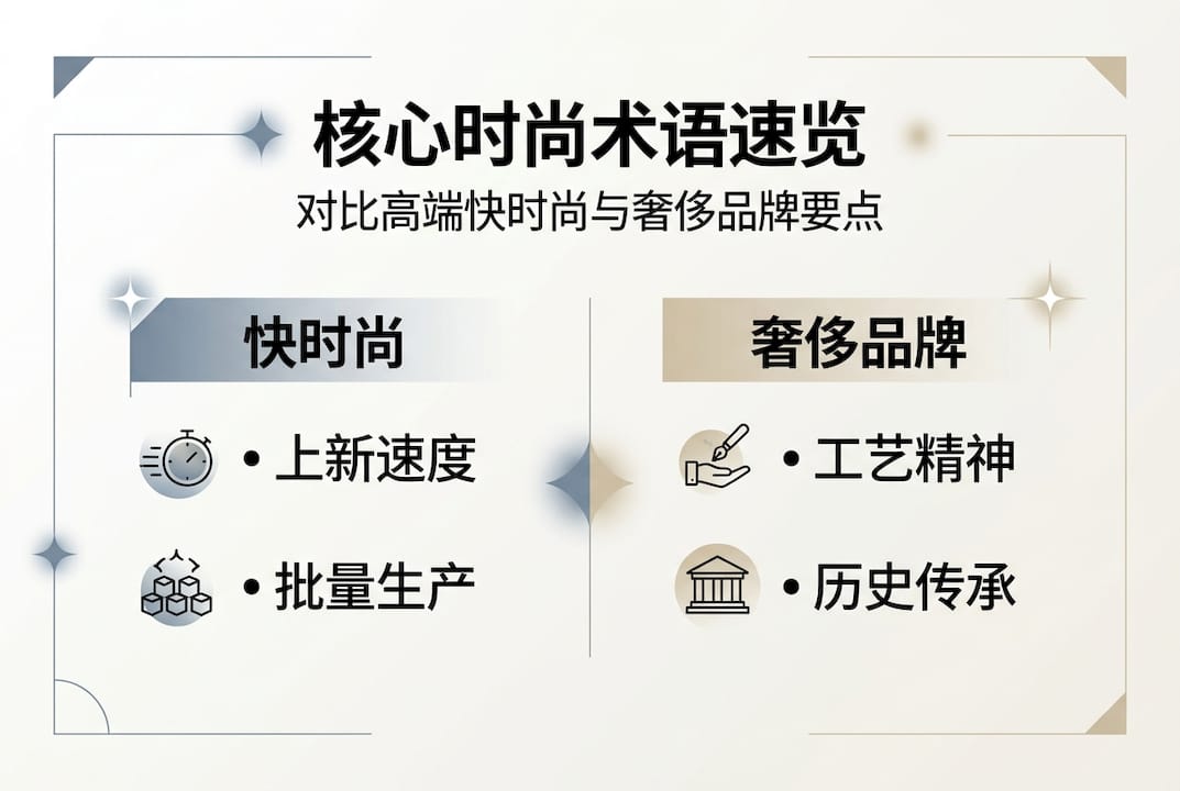 高端快时尚与奢侈品牌术语对比一览表