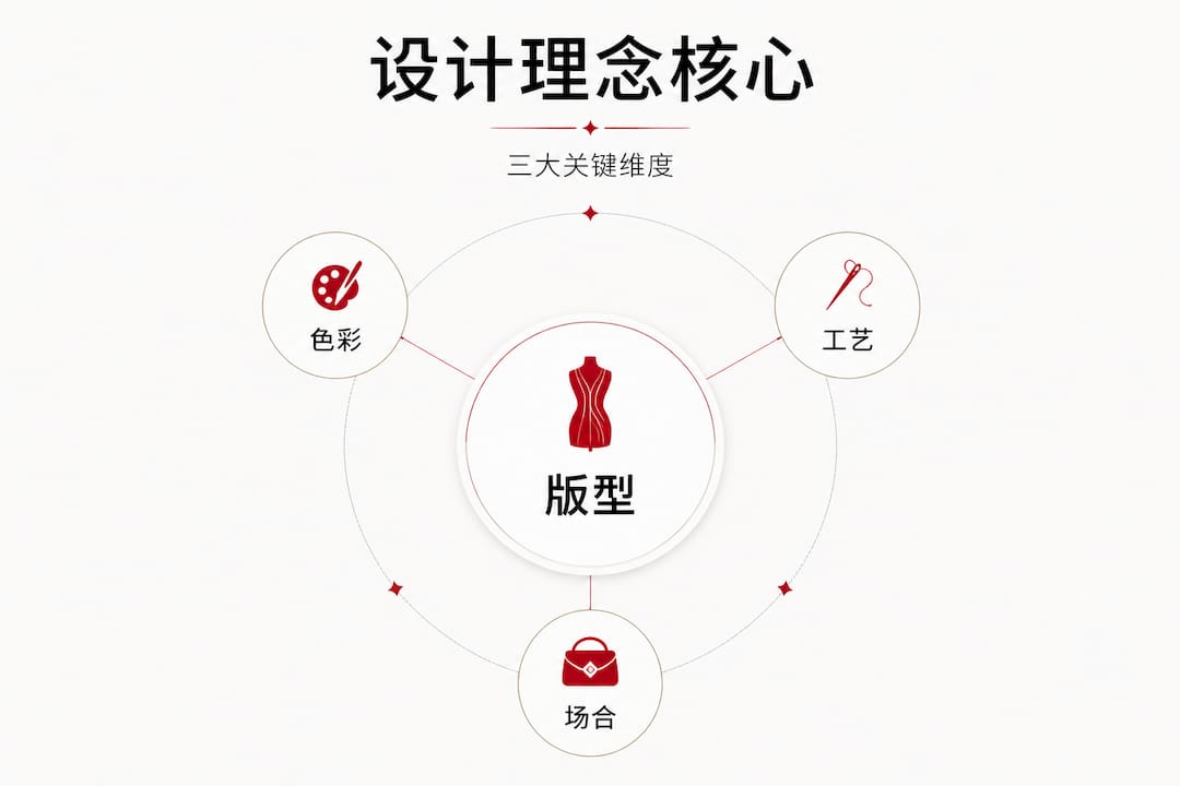 晚礼服设计框架一览图