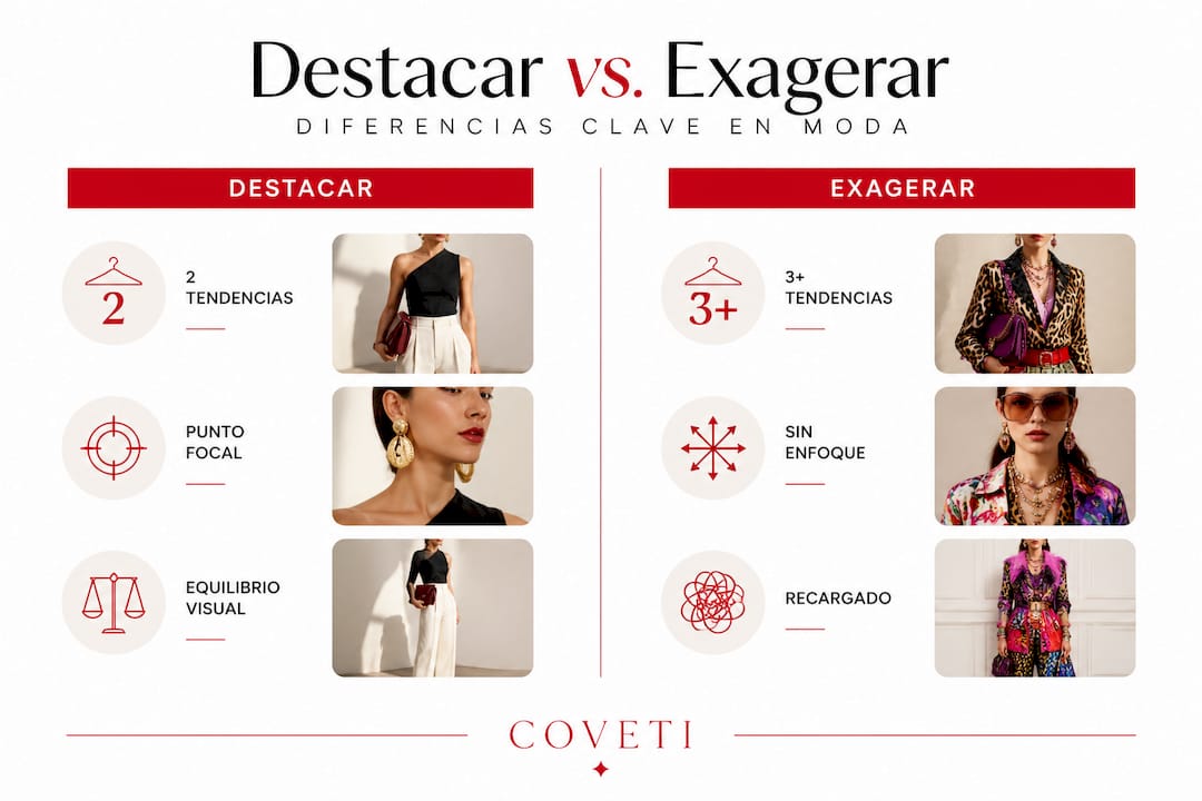 Infografía: ¿Resaltar o exagerar en la moda? Descubre las diferencias