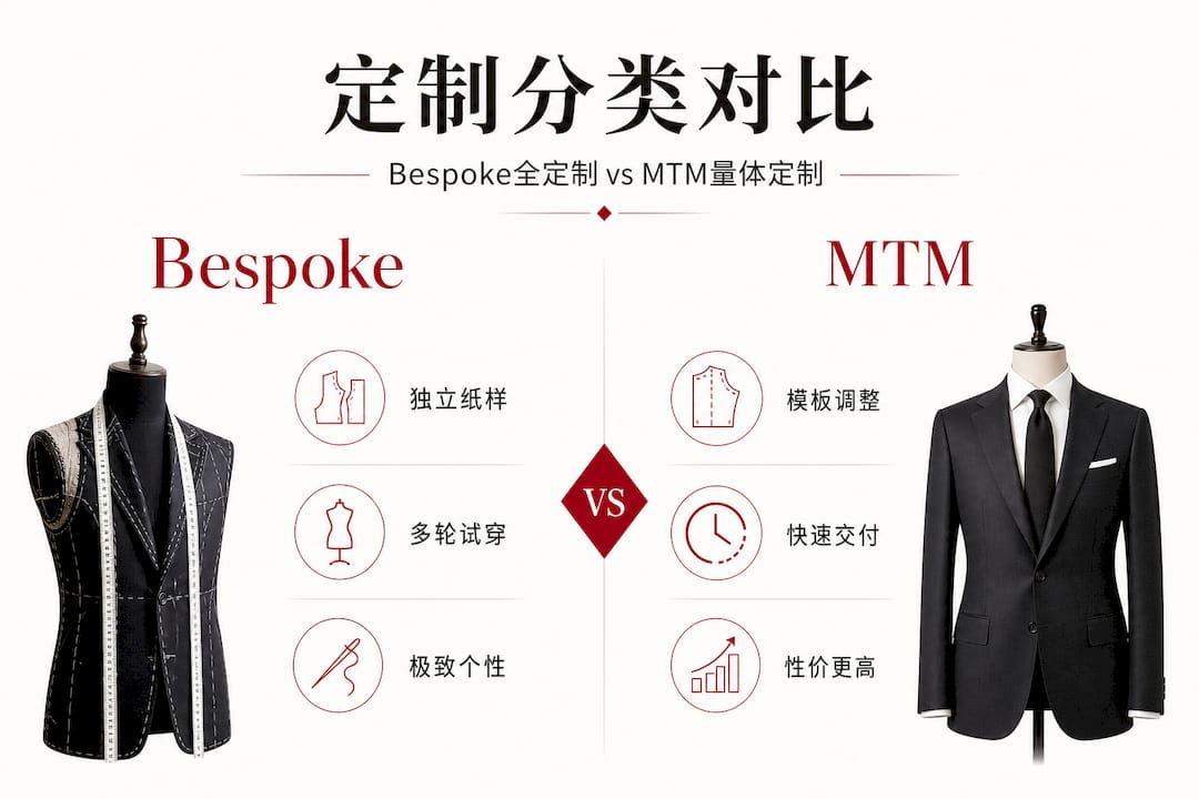 Bespoke高端定制与MTM半定制的区别一览