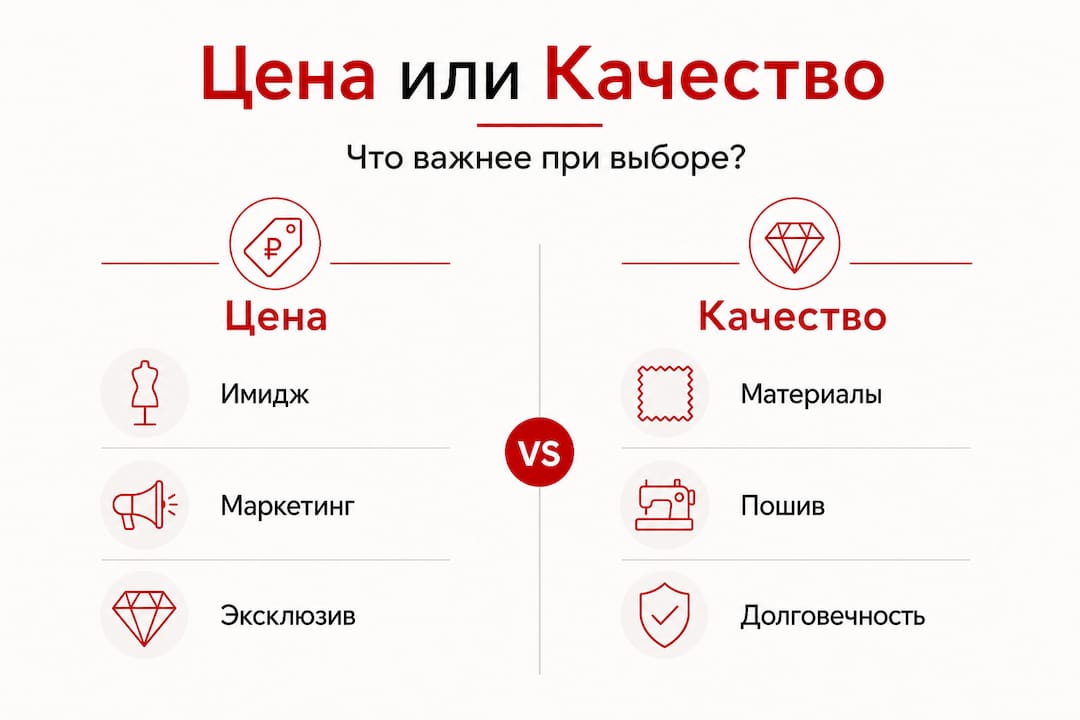 Сравнительная инфографика: стоимость и качество популярных брендов