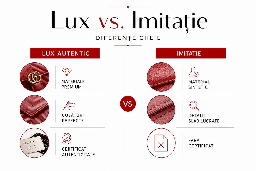 Infografic: Cum recunoști diferențele dintre un produs de lux și o copie