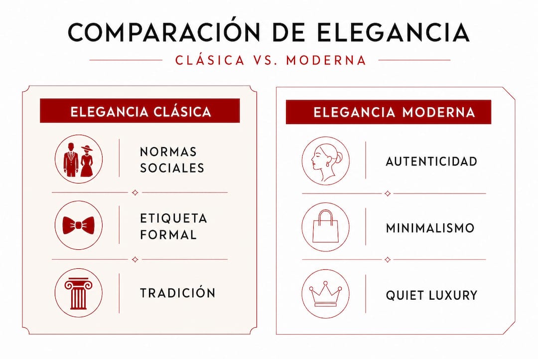 Infografía: un vistazo al contraste entre la elegancia clásica y la moderna