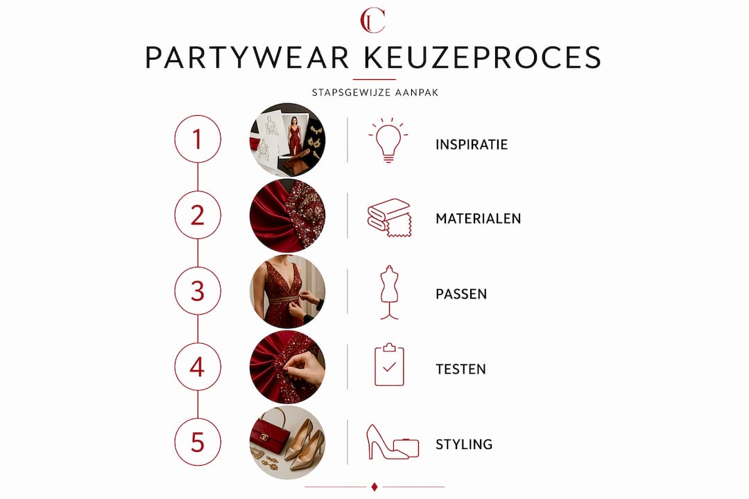 Infographic: in vijf stappen de perfecte party-outfit kiezen