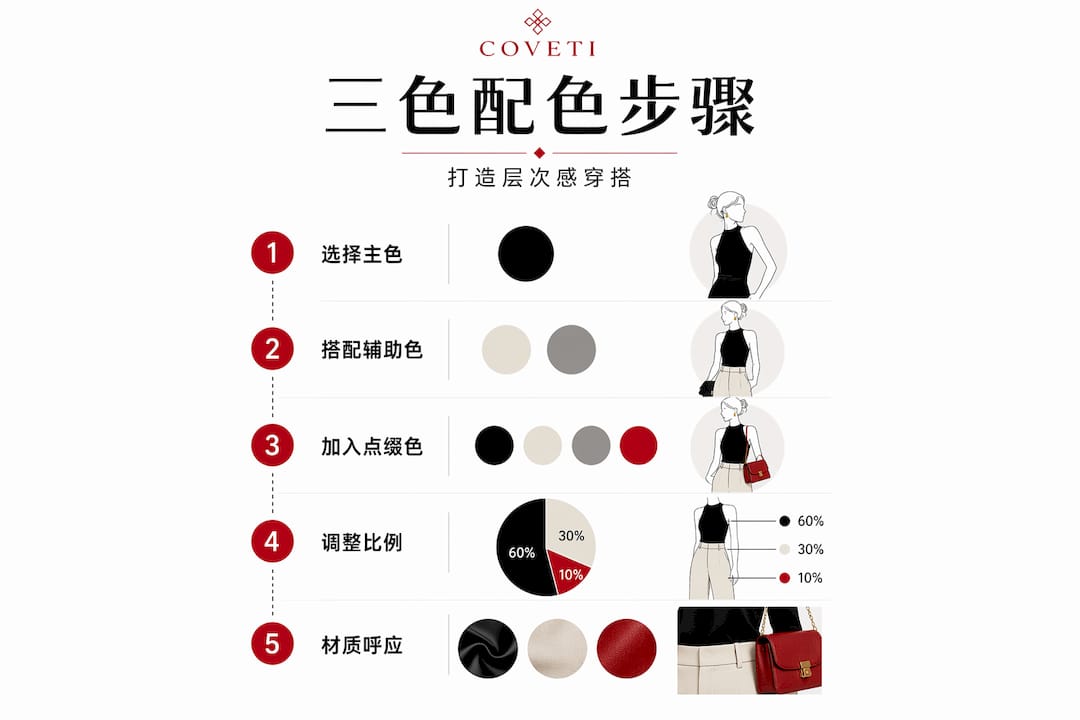 三色流程图，步骤一目了然，结构清晰明了