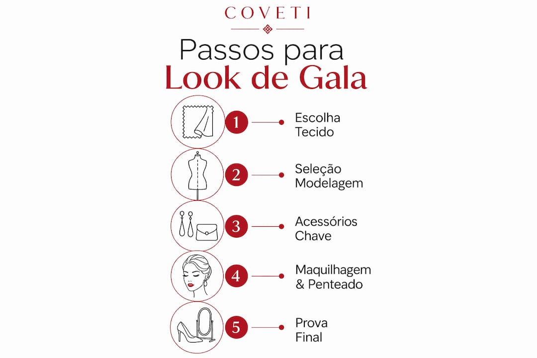 Guia ilustrado: como preparar um look de gala, passo a passo
