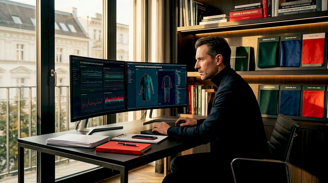 Ein IT-Spezialist entwickelt einen digitalen Produktpass.