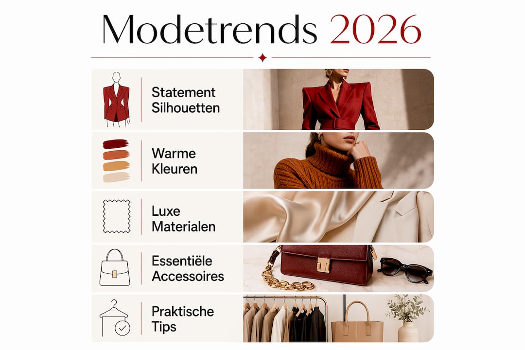 Infographic: de belangrijkste stappen voor de modetrends van 2026